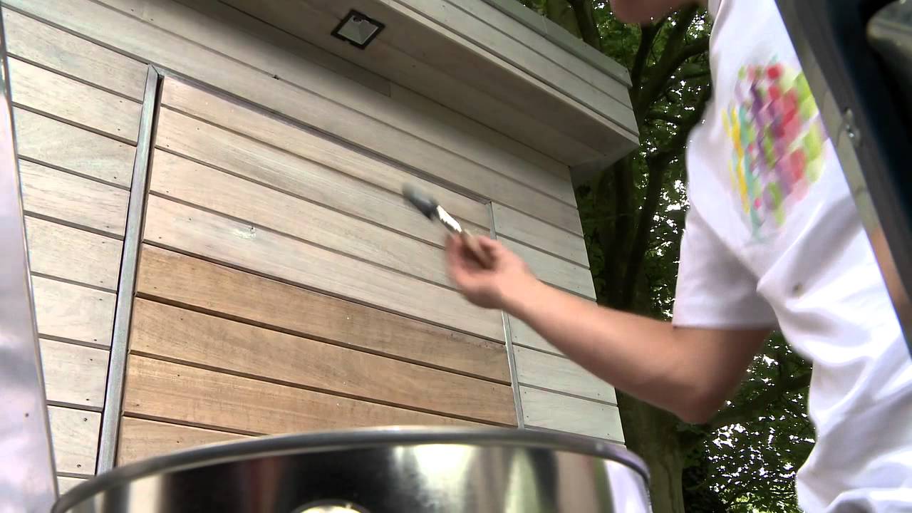 Tuinhuis beitsen met transparante afwerking | XYLADECOR