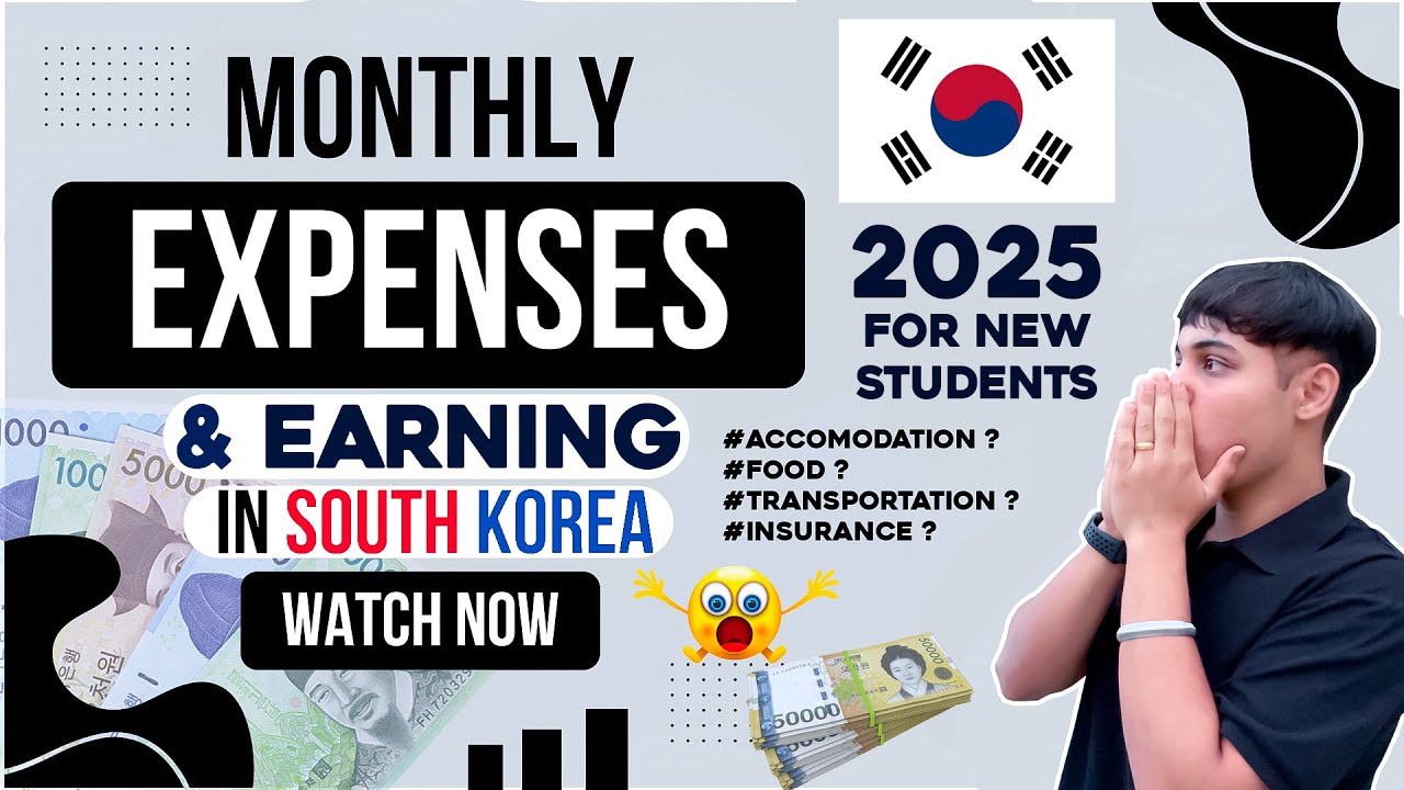 MONTHLY EXPENSES AND EARNING IN SOUTH KOREA || FOR NEW STUDENTS 2025 || NEW UPDATE