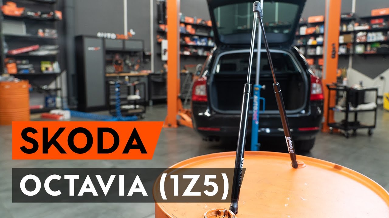 Comment remplacer verin de coffre sur OCTAVIA (1Z5) [TUTORIEL AUTODOC]