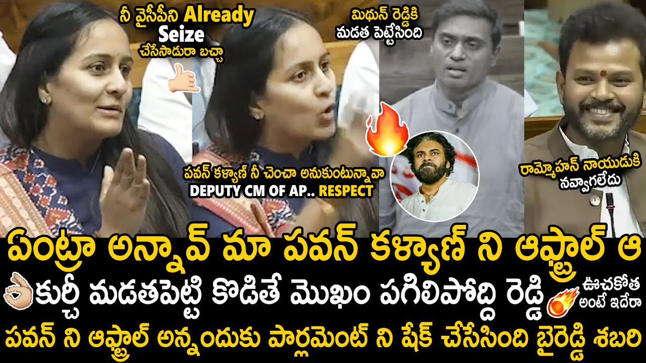 MP Byreddy Shabari Shuts Mithun Reddy Mouth Over His Comments On Pawan Kalyan In Parliament | Stv