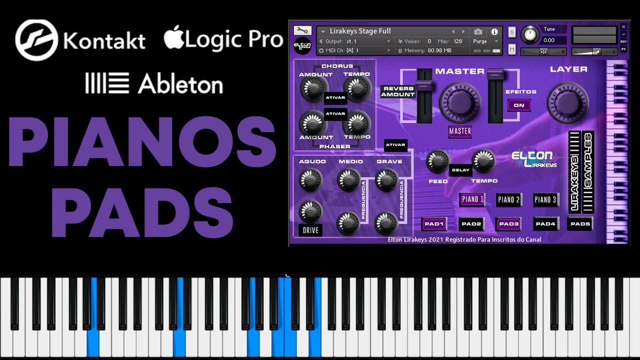 ✅ PIANOS y PADS para KONTAK | Descárgalos GRATIS | LIBRERÍA para KONTATK| Link en la Descripción