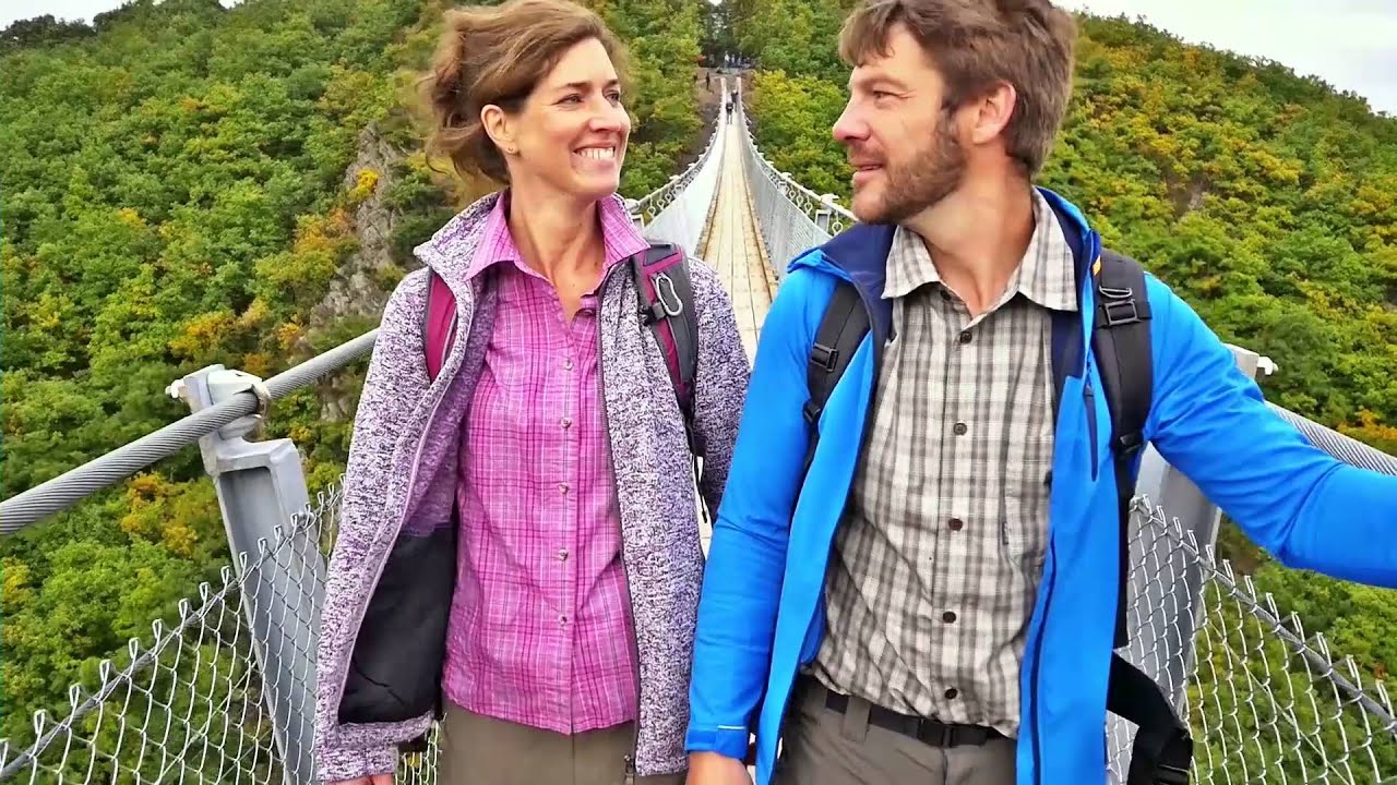Hunsr&uuml;ck - Auf der sch&ouml;nsten H&auml;ngeseilbr&uuml;cke Deutschlands