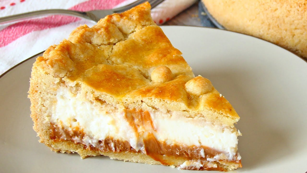 Ricotta Pie with Dulce de Leche