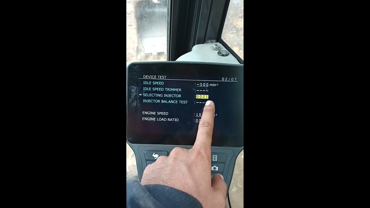 cara cek injector sumitomo sh 210 di monitor dengan cara di cut off