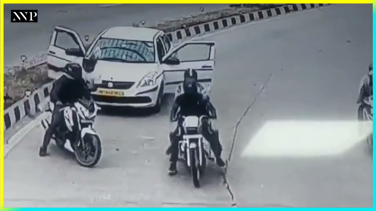 Delhi daylight loot at Pragati Maidan Robbery caught on camera