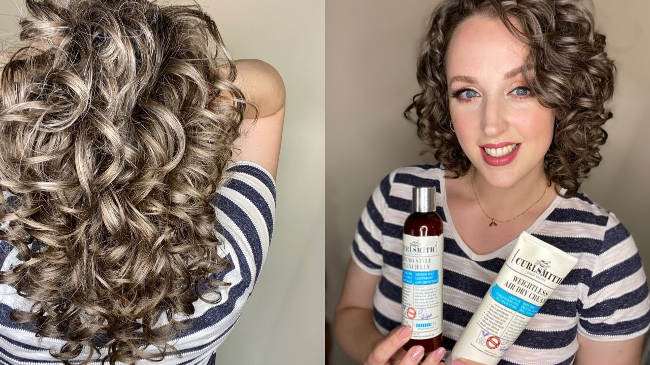 Curlsmith Hydro Flex Jelly & Weightless Airdry Cream styling tutorial