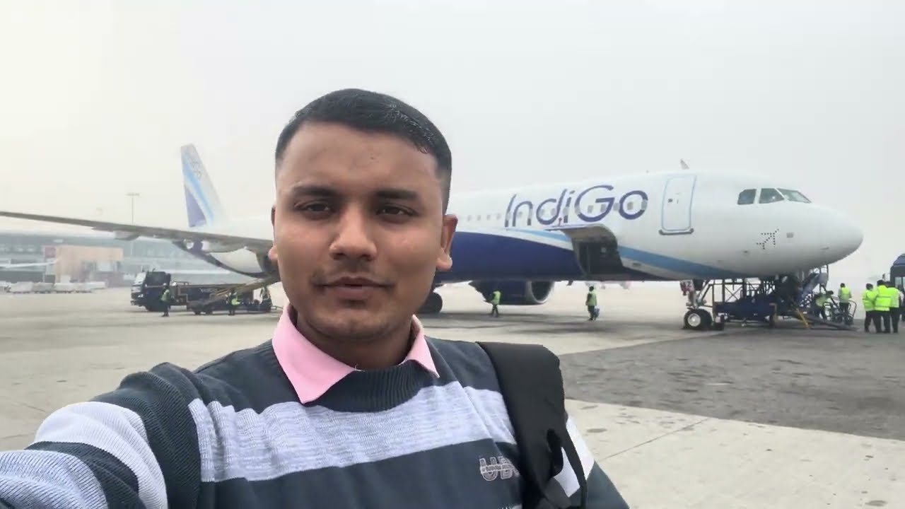 Delhi to Kathmandu indigo air Flight Full Journey | Delhi Airport Terminal 3 to Tribhuvan Airport