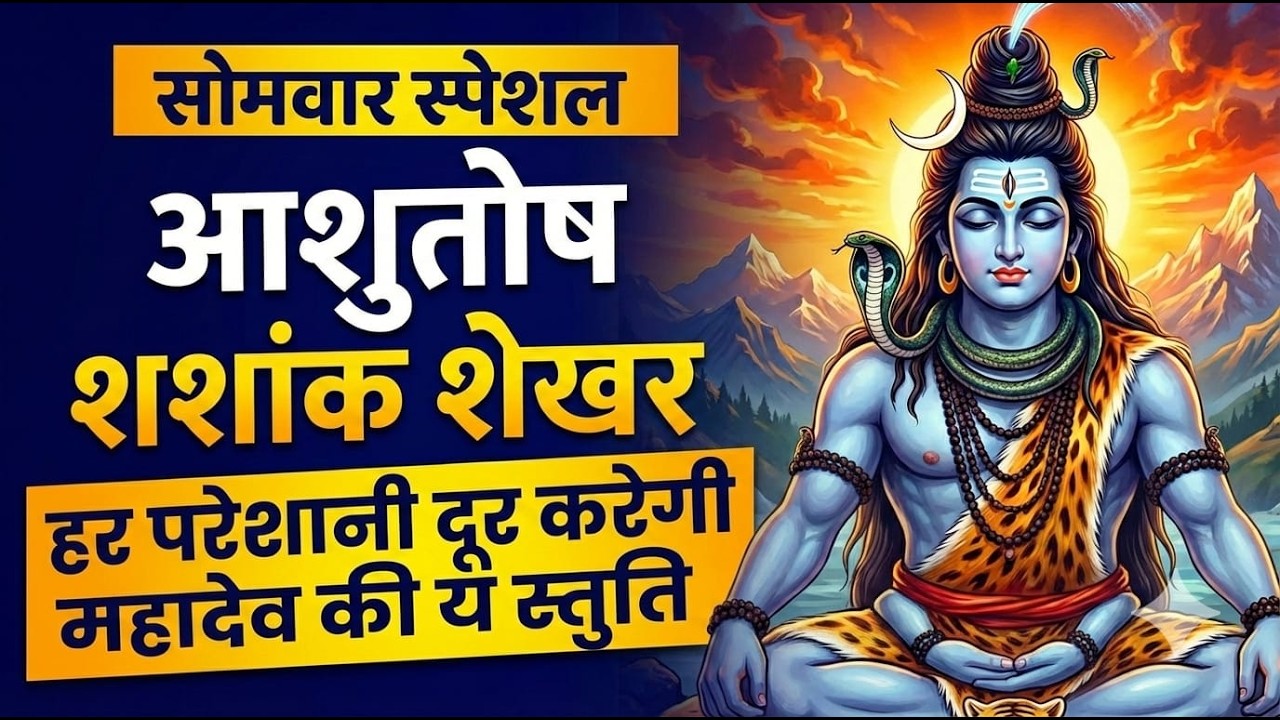 Somwaar Special Shiv Bhajan 2026 | आशुतोष शशांक शेखर दिव्य स्तुति 🙏 | Mahadev Ki Mahima