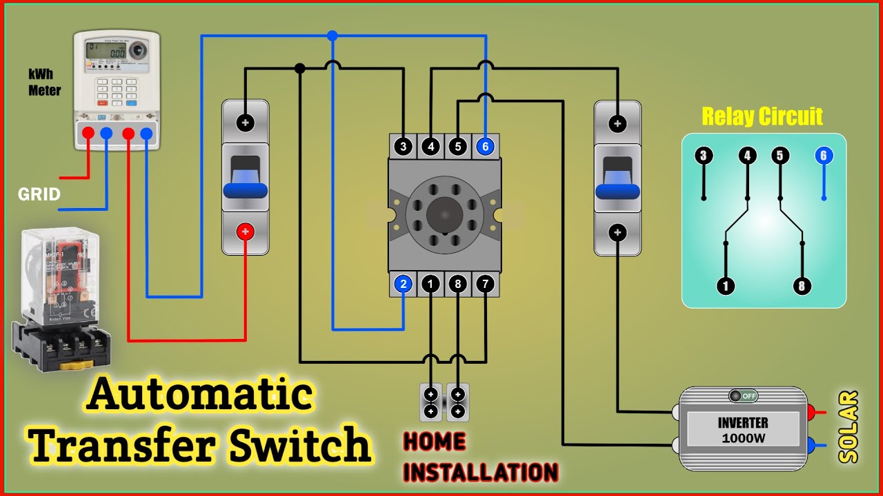 Automatic Transfer Switch using a Relay