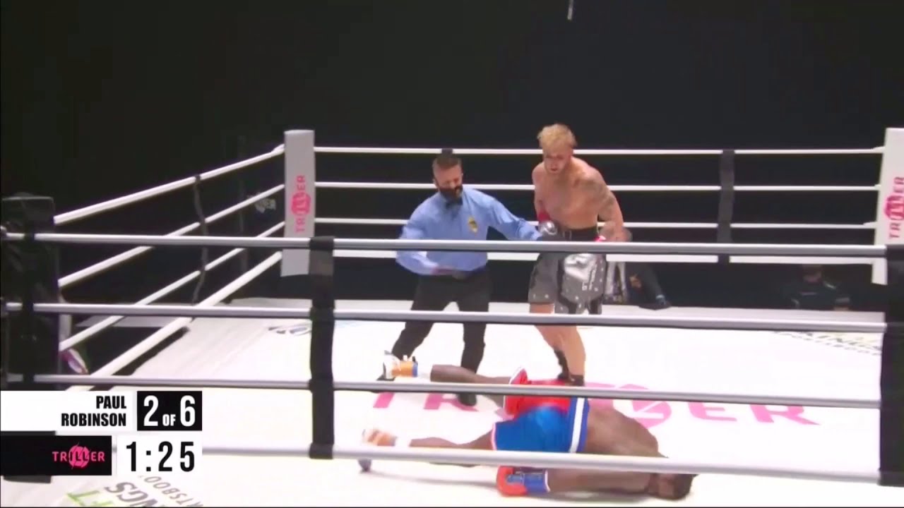 Jake Paul vs Nate Robinson K.O. Slow Motion