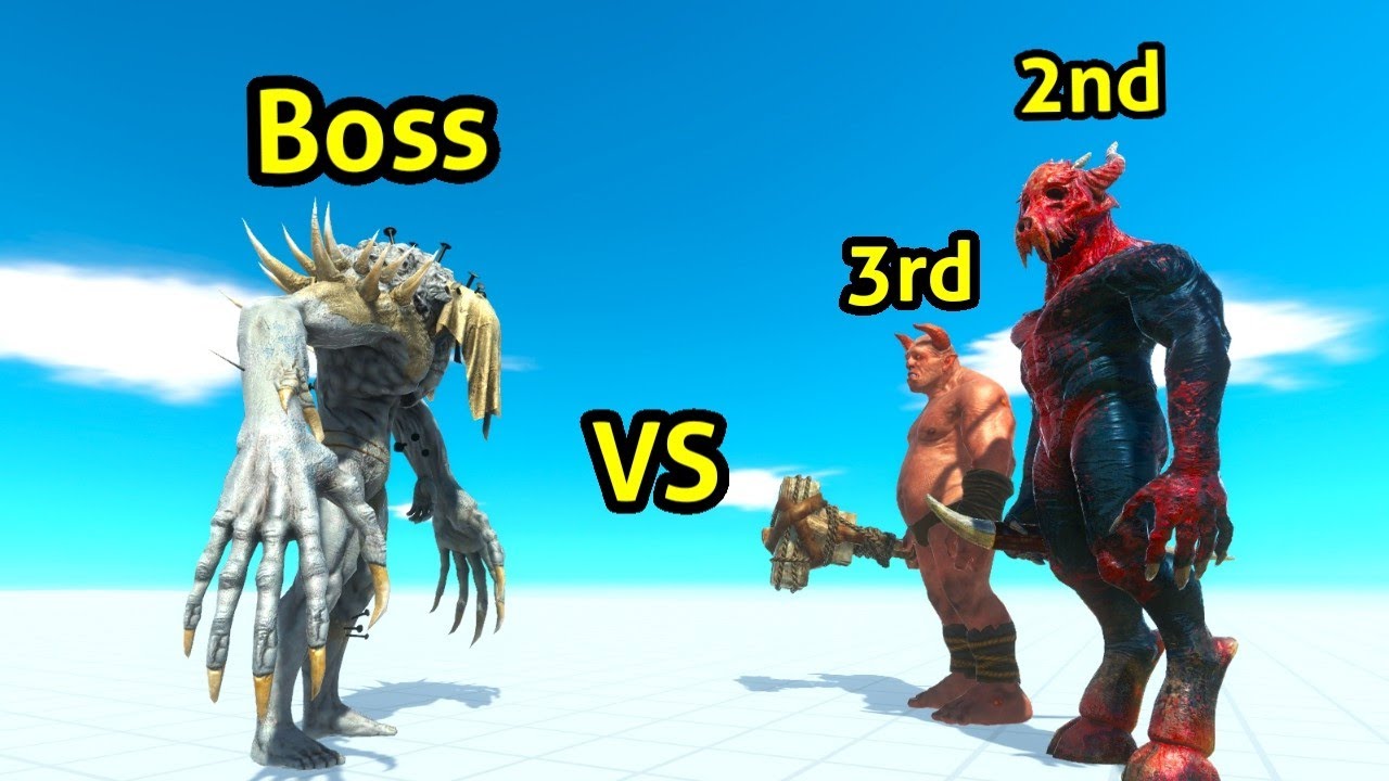 Boss faction vs second third boss animal revolt battle simulator