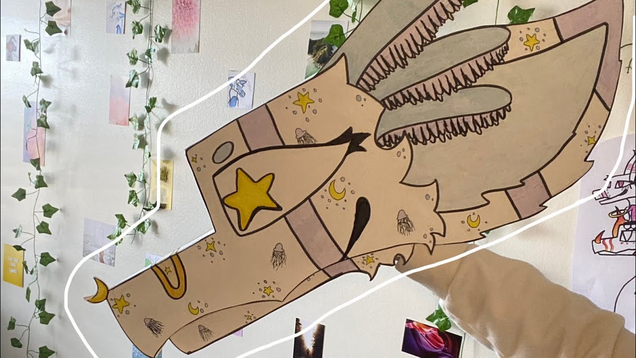 How to Make a Paper Dragon Puppet! || Tutorial