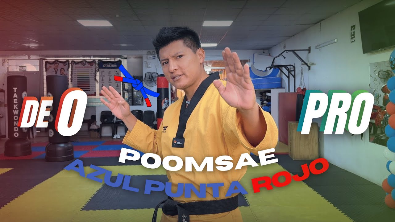 🥋😎Poomsae Azul Punta Roja | Mejora tu Técnica🤯😨 Taeguk 6 jang 