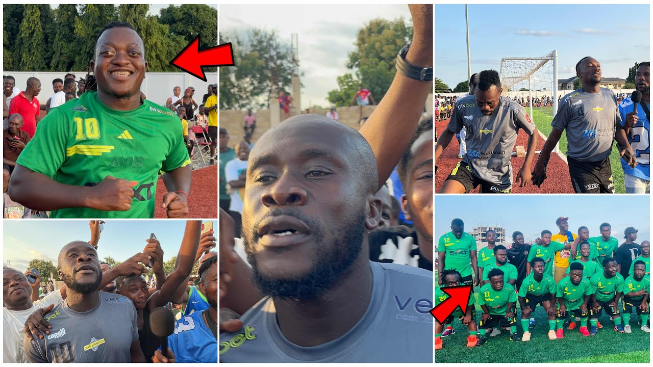 Sunsum and Millitants beat Akaebenezer’s team in a football match💯