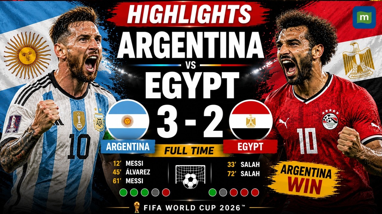 Argentina 3-2 Egypt Highlights | Thrilling Round of 16 Match | FIFA World Cup 2026