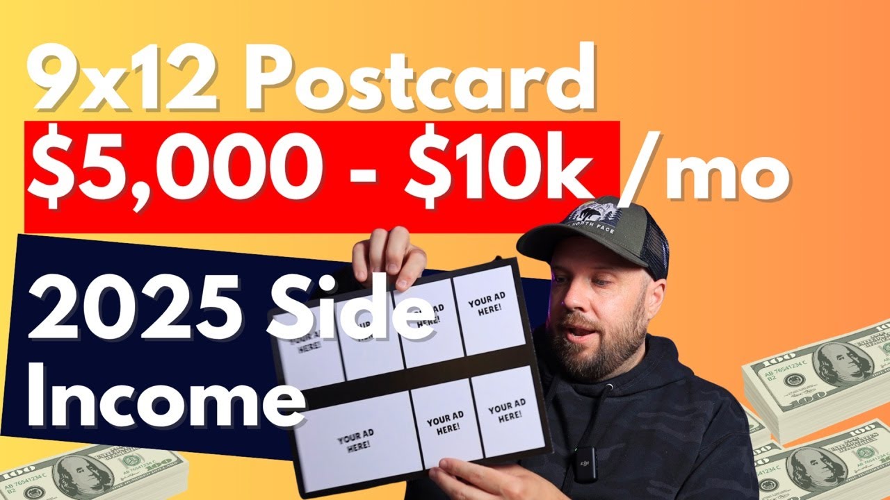 $5k - $10k Side Income from 9x12 Postcards (livestream masterclass)