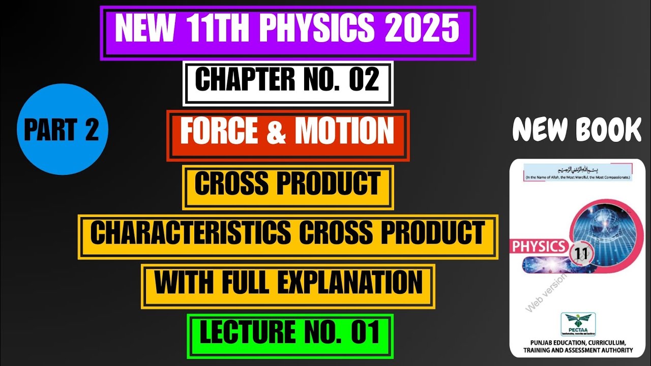 Cross Product | Part 2 | Characteristics | Chapter 02 | Force & Motion | New 11th Physics 2025