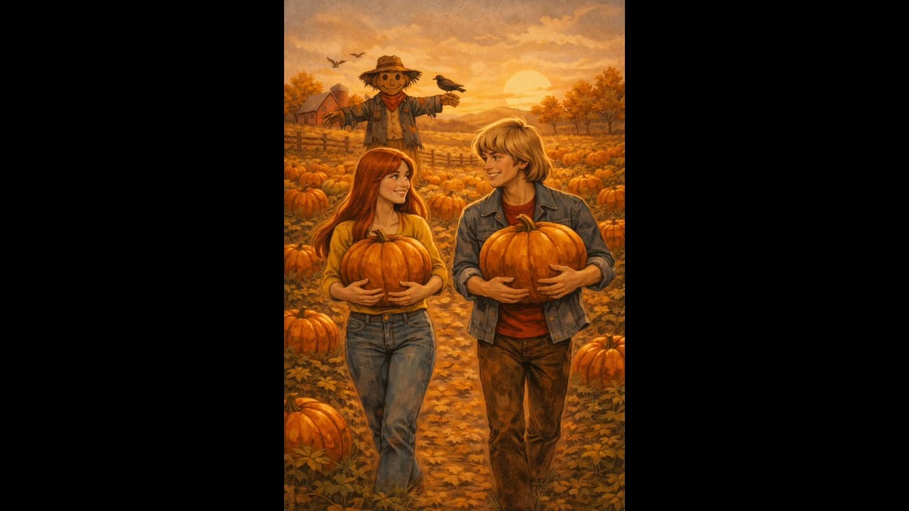 Picking Pumpkins in 1977| Folk Rock Ambience #fypシ゚viral #fypシ 