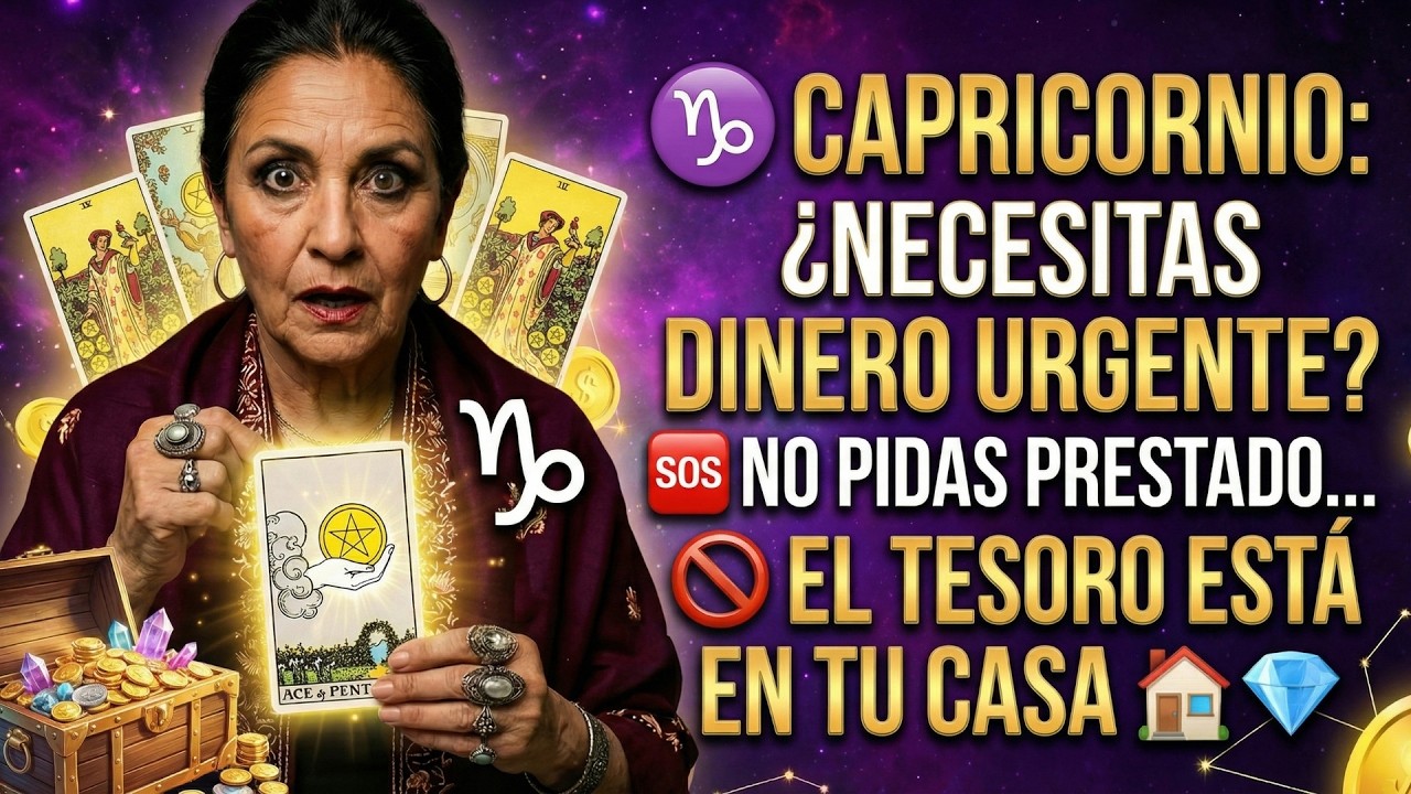 ♑ CAPRICORNIO: ¿NECESITAS DINERO URGENTE? 🆘 NO PIDAS PRESTADO... 🚫 EL TESORO ESTÁ EN TU CASA 🏠💎