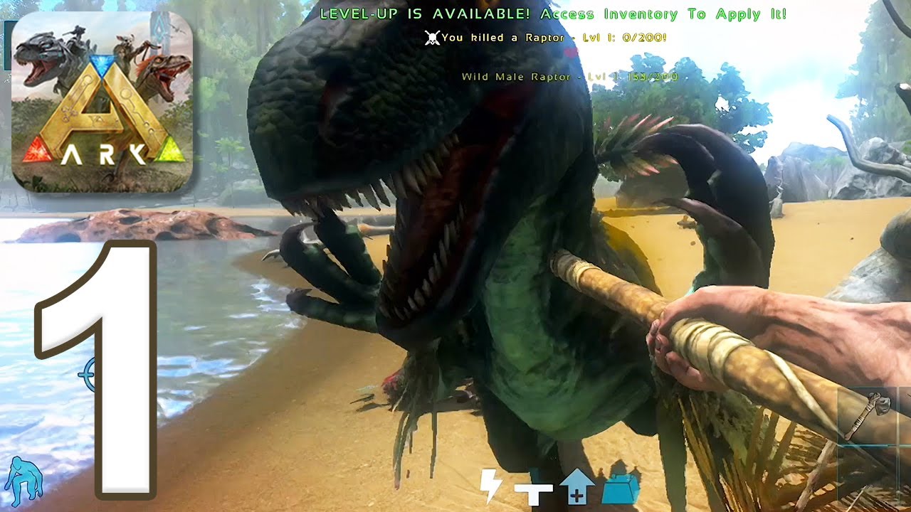 ARK: Ultimate Mobile Edition - Gameplay Walkthrough Part 1 - Tutorial (iOS, Android)
