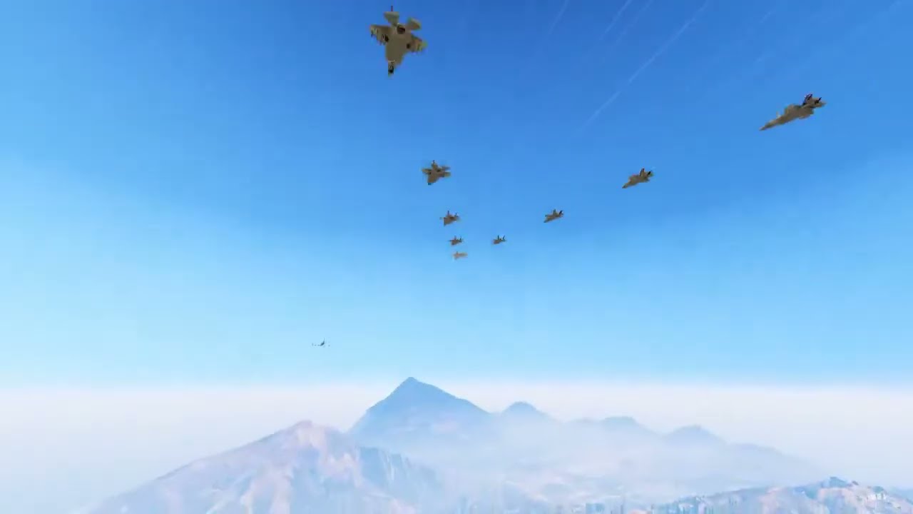 USA Fighter Jets & Irani Helicopters Attack on Israeli Military Convoy & Airport of Tel-Aviv - GTA 5