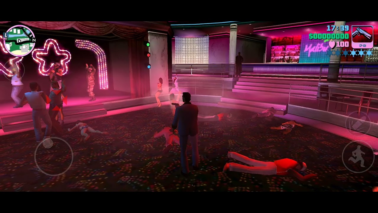 Shooting up the Malibu club in Grand theft Auto vice city 