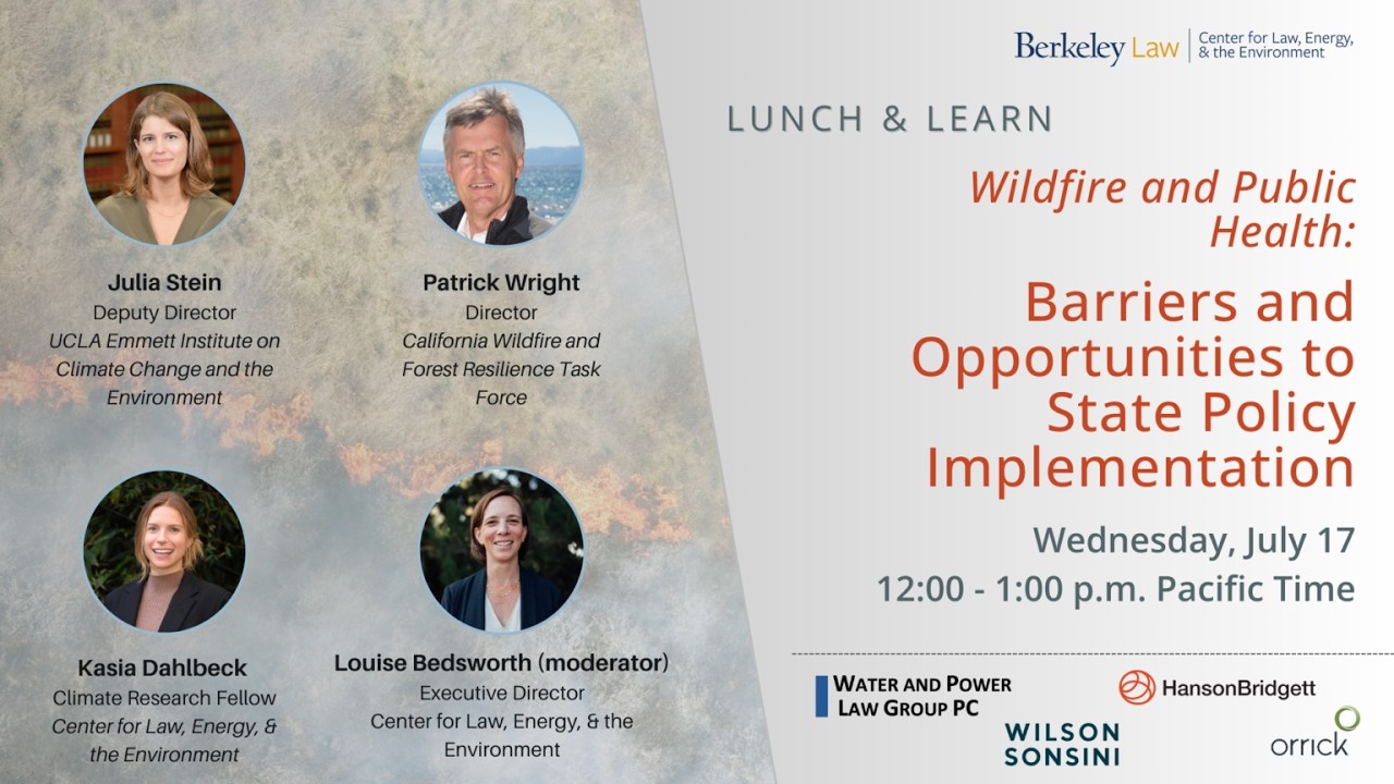 Wildfire and Public Health: Barriers and Opportunities to State Policy Implementation