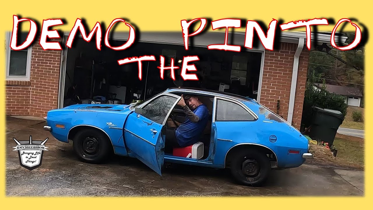 DEMO the PINTO - ABANDONED 1972 Ford Pinto Runabout - Interior Restoration