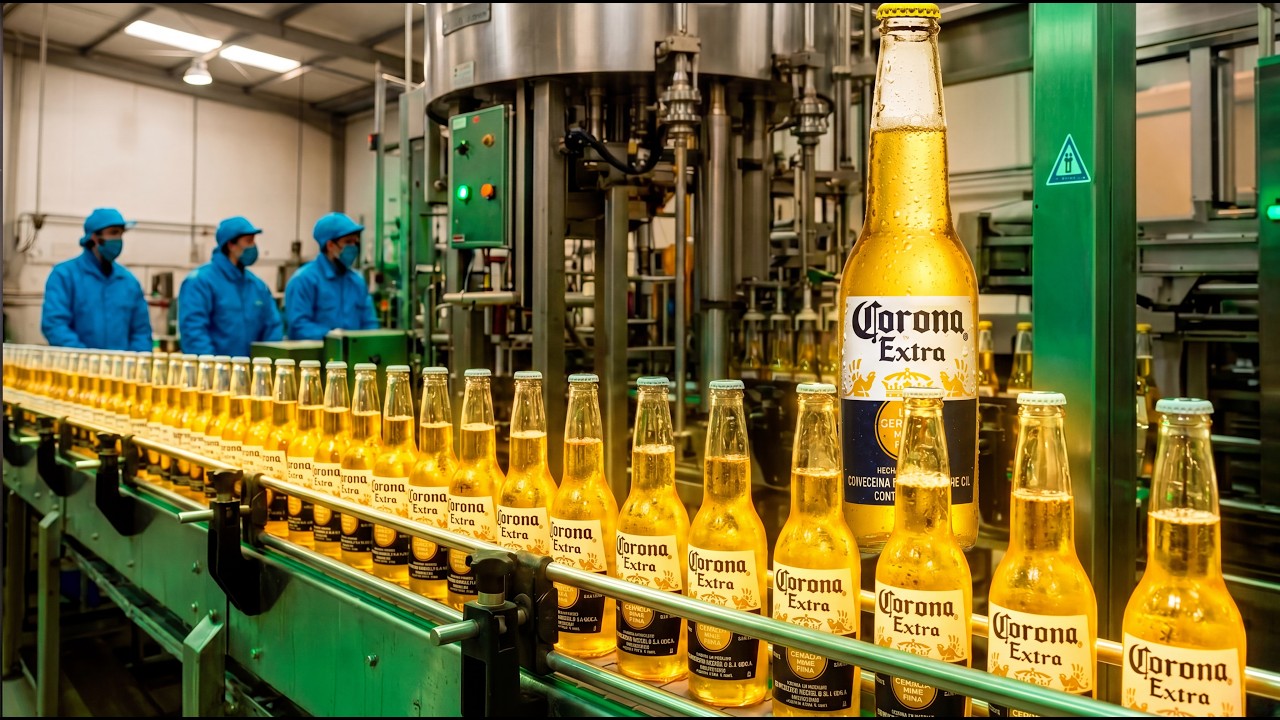 CÓMO se HACE la CERVEZA CORONA | ASI SE FABRICA esta ICÓNICA BEBIDA MEXICANA