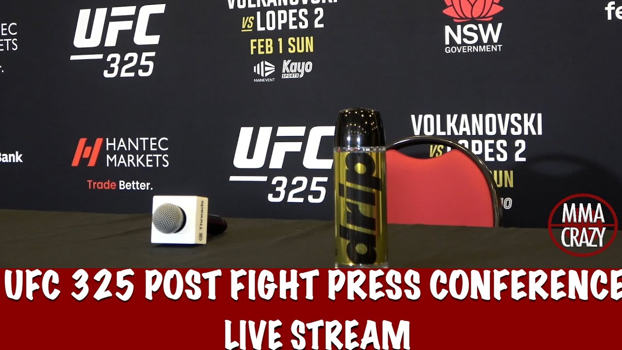 UFC 325: Volkanovski vs. Lopes 2 Post Fight Press Conference Live Stream