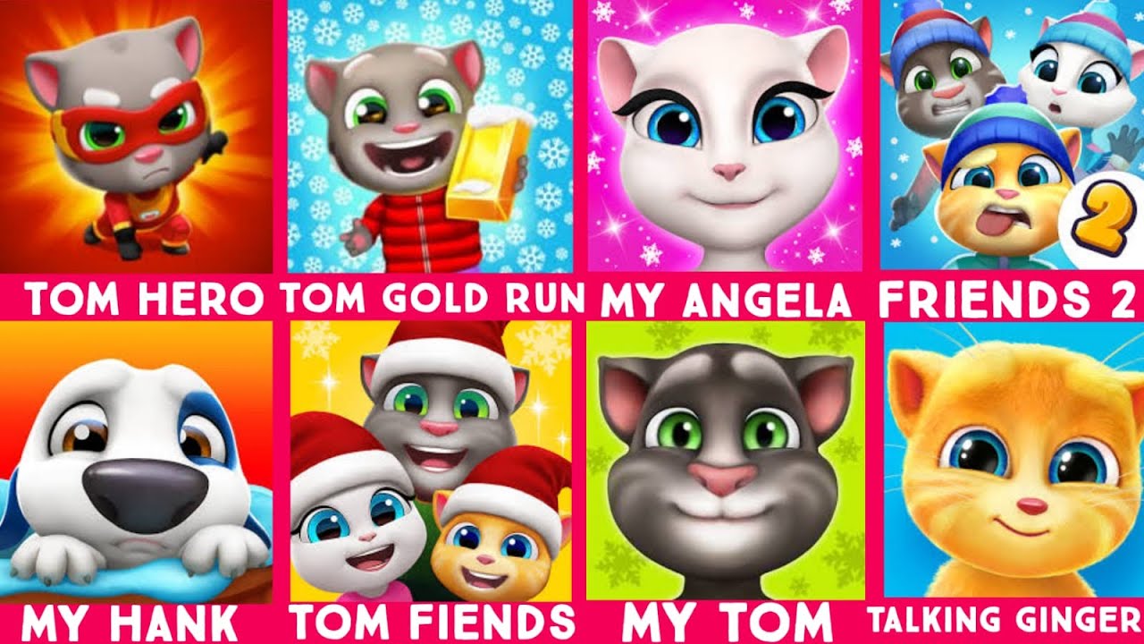 Tom Hero,Tom Gold Run,My Angela,Friends 2,My Hank,Tom Friends,My Tom,Talking Ginger#androidgameplay 