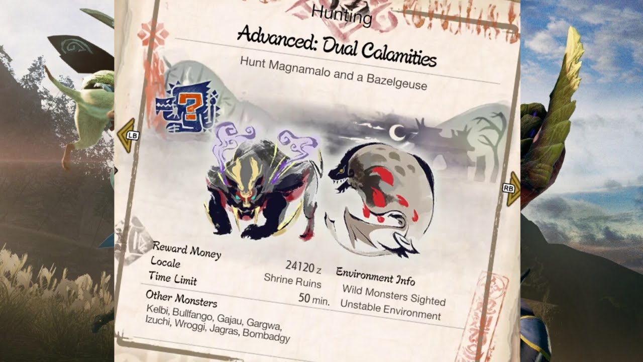 Advanced: Dual Calamities | Monster Hunter Rise Hub Quest 127