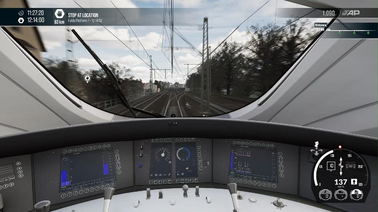 TSW 5 - Frankfurt HBF To Fulda (Express) BR 411 DB ICE Train 🚊🇩🇪