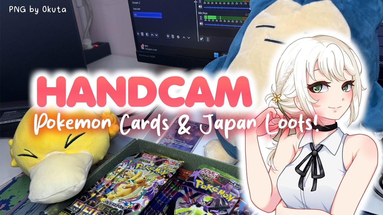 【HANDCAM】Gacha Pokemon Cards & Post Japan Trip Loots! 🎌