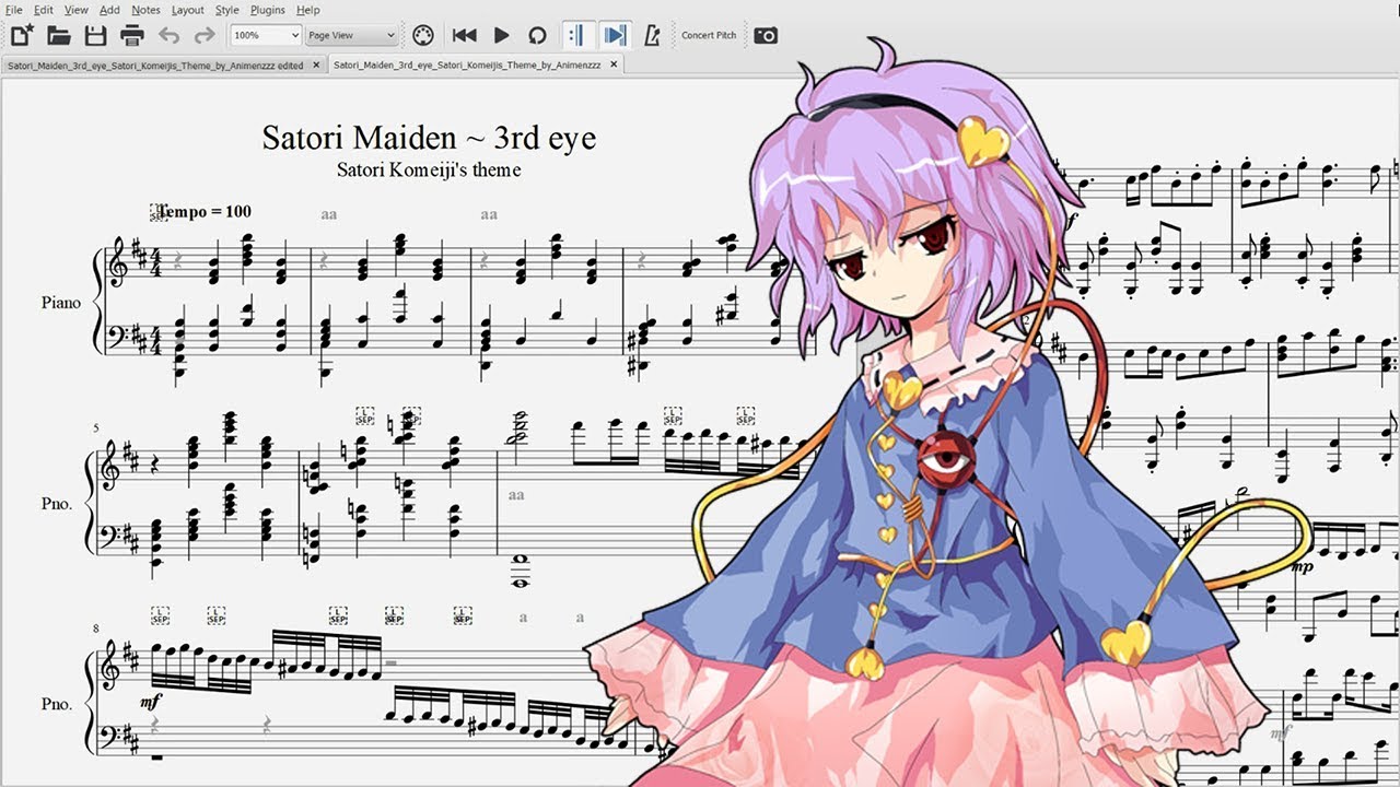 Satori Maiden 3rd eye - Satori Komeiji's Theme ~ Violin Cover