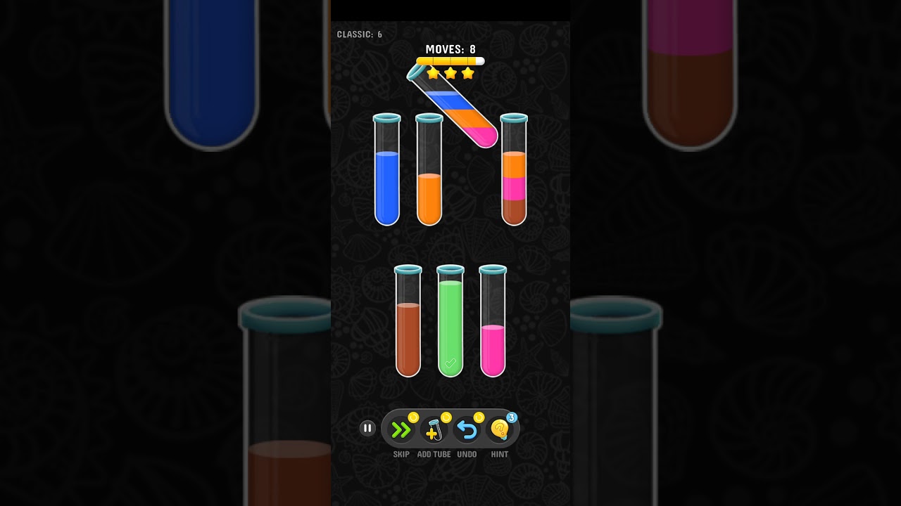 Colour water sort game