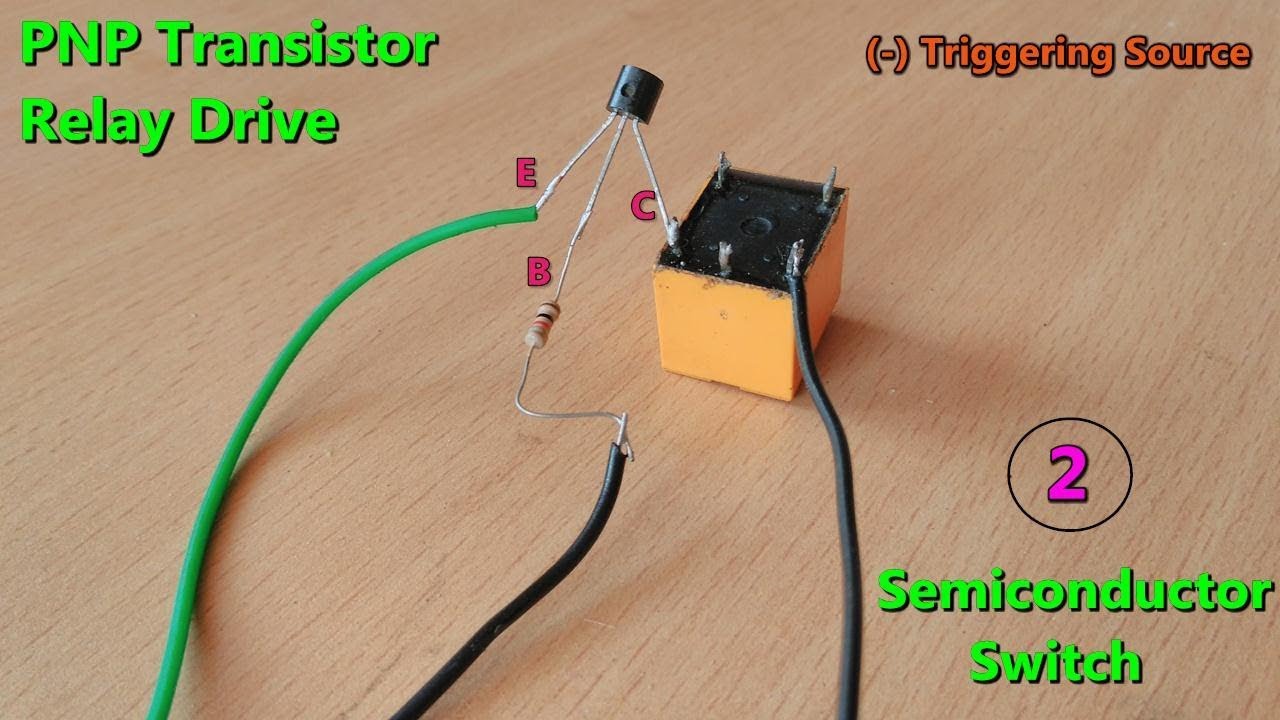 PNPTransistor based DC Relay Drive make | Triggering source (-)voltage | method-2