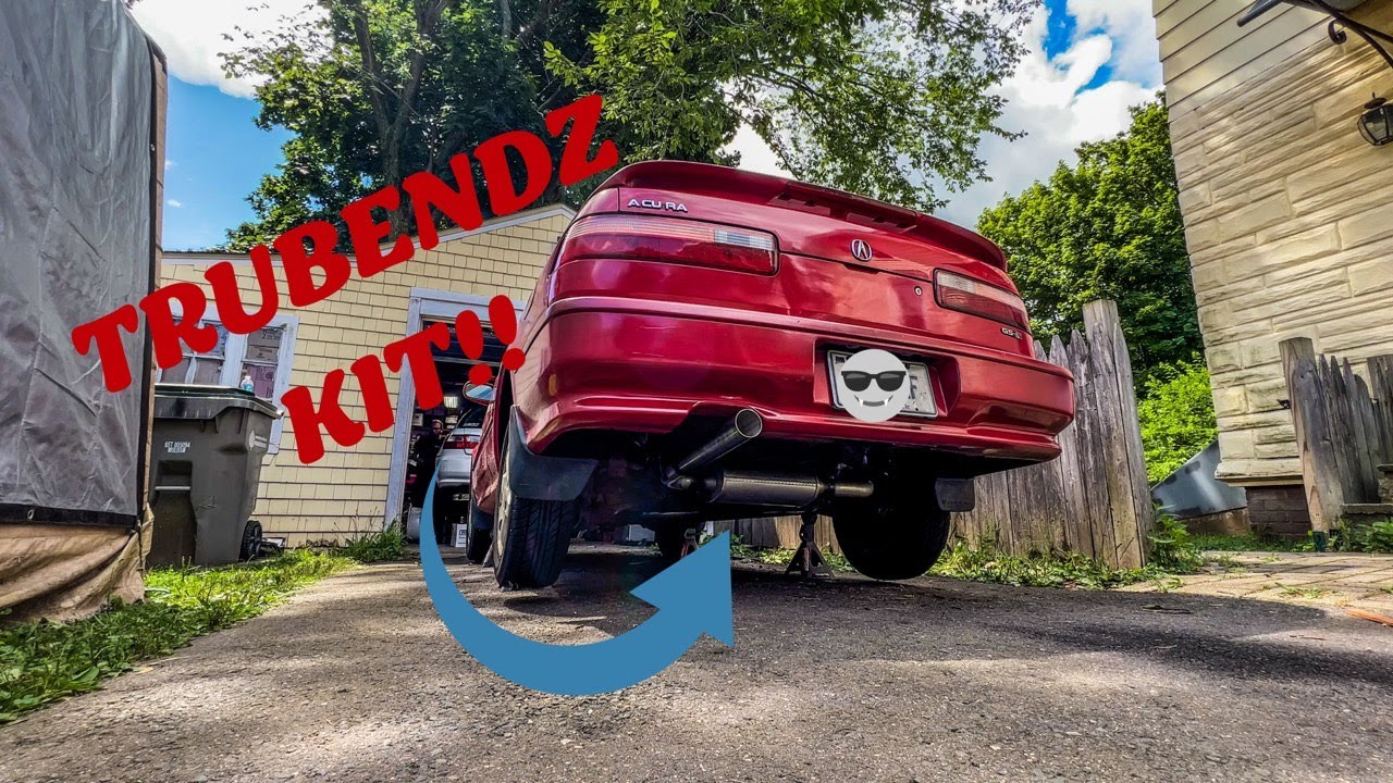 Выхлопная система TRUBENDZ для Acura Integra GS-R 1992 года выпуска, 2 1/4 дюйма, из низкоуглерод...