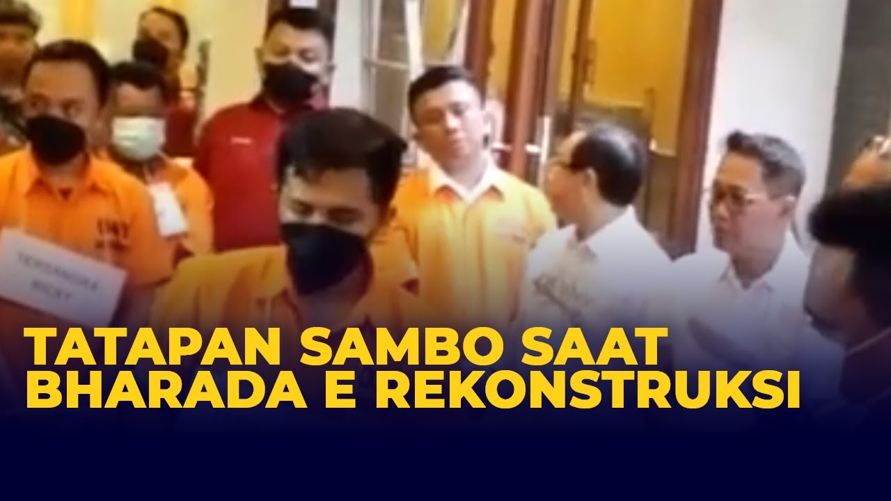 Tatapan Sambo Saat Bharada E Tembak Brigadir J di Adegan Rekonstruksi