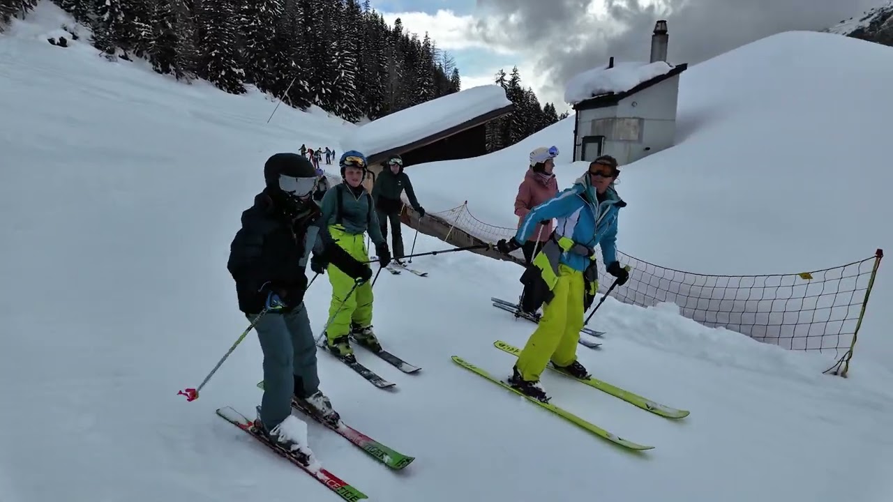 Skiing Like You’ve Never Seen ❄️ Epic Swiss Alps Adventure!🇨🇭⛷️❄️