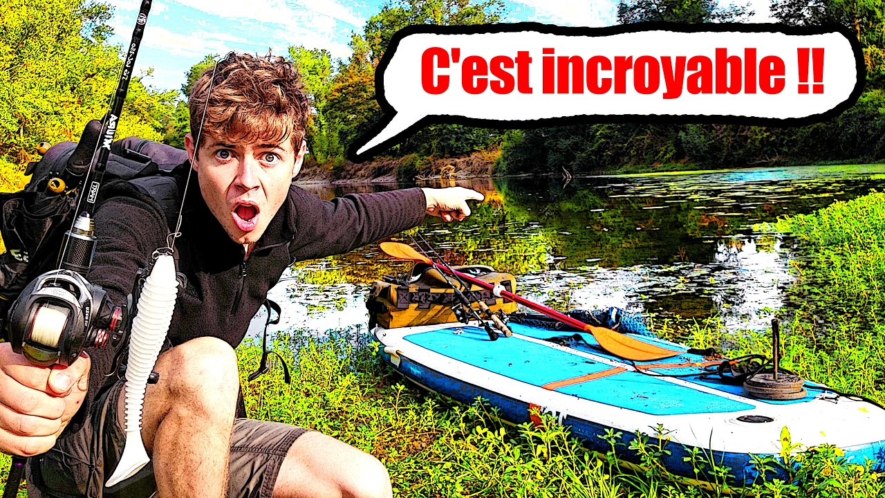 J'ai v&eacute;cu des sc&egrave;nes de p&ecirc;che impensables pendant ces 3 jours en paddle (p&ecirc;che au leurre et au ma&iuml;s)