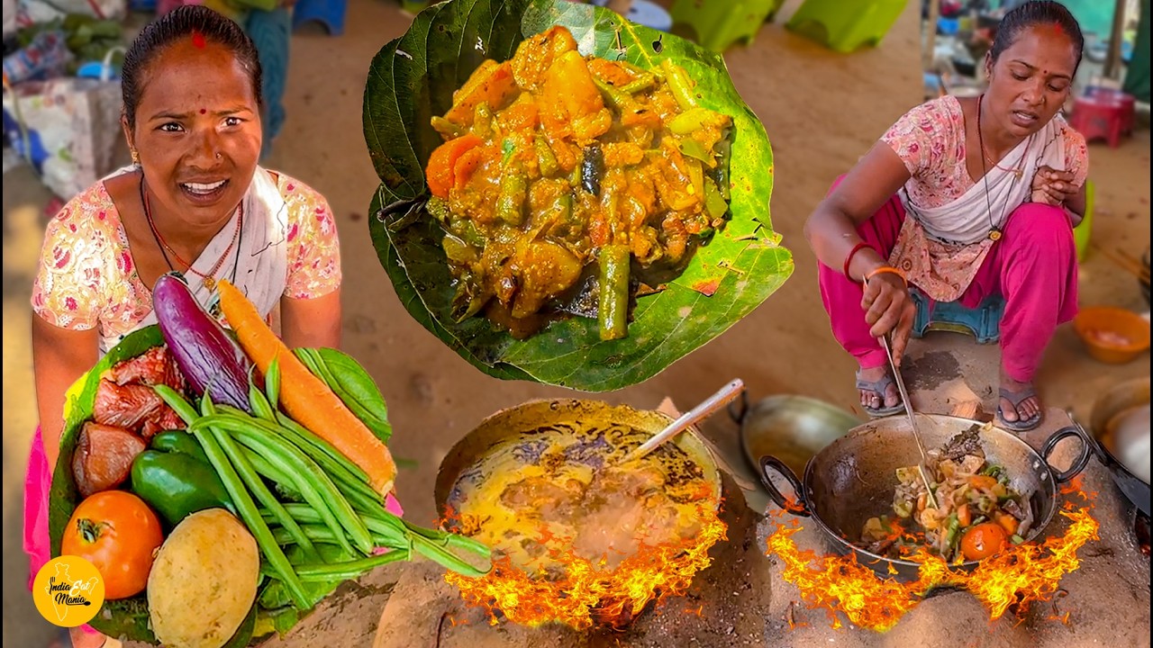 Adivasi Style Sabjiyo Wali Chicken Recipe In Ranchi l Ranchi Street Food