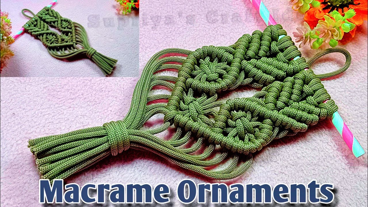 Mini macrame tutorial for beginners / DIY Macrame ornaments / Mini macrame Wall Hanging ||