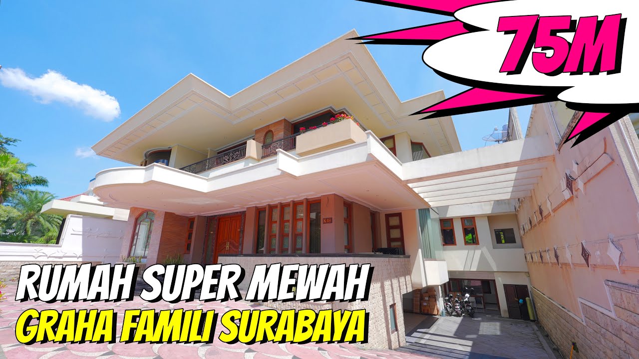 SUPER MEWAH!!! Rumah 75 MILYAR di Graha Famili @ Surabaya