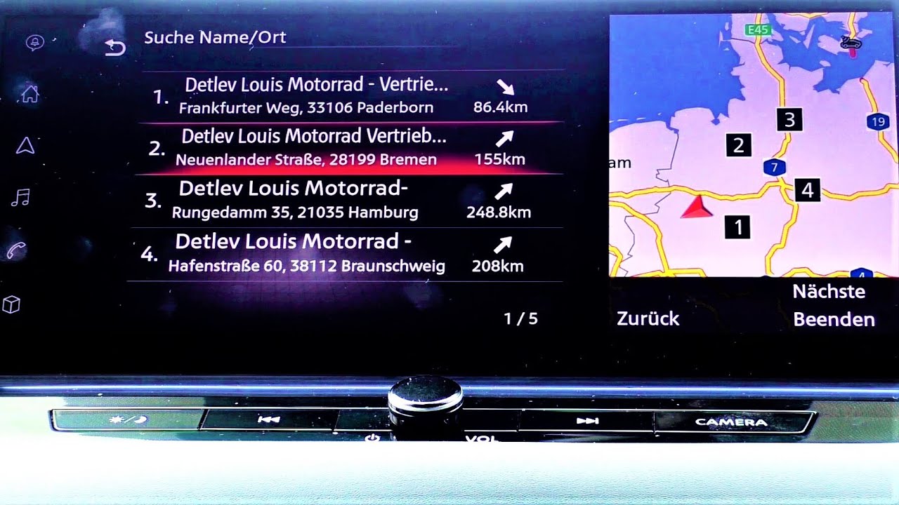 Nissan Qashqai 2023  Navigation Spracheingabe im Vergleich zwischen Tom Tom und Google