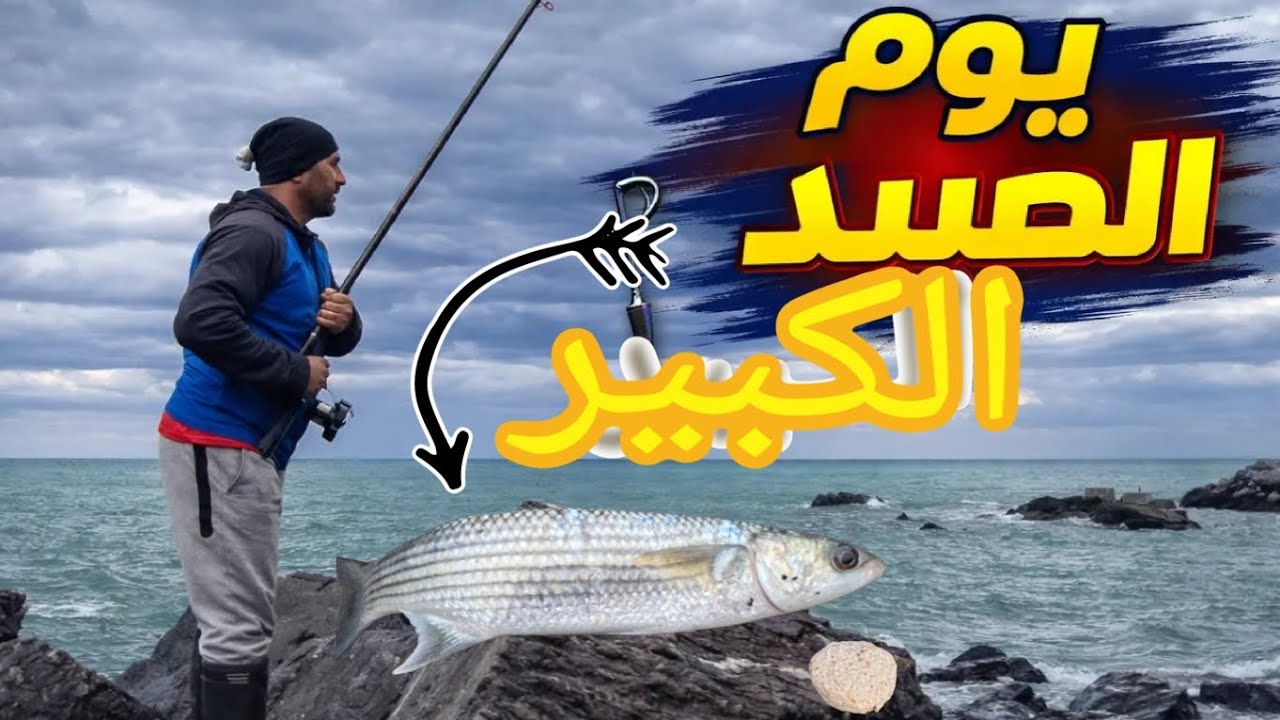 @صيد سمك البوري في البحر .تجهيز الطعم والعدة ونتائج مشجعة 🌊