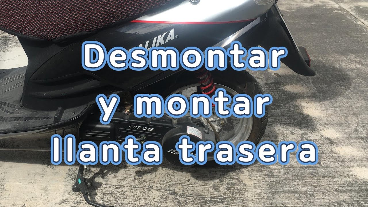 Cómo Desmontar y Montar la Llanta Trasera de tu Motoneta Italika XS 150 Paso a Paso