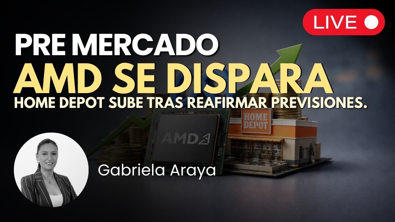 AMD se dispara tras mega acuerdo con Meta. Apertura 🔴 Pre Mercado EN VIVO| Premarket en Español