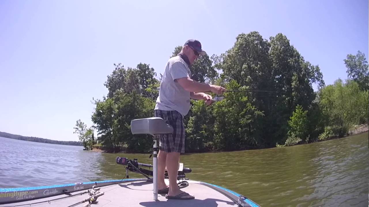 Drop shotting Bluegill on Lake Barkley