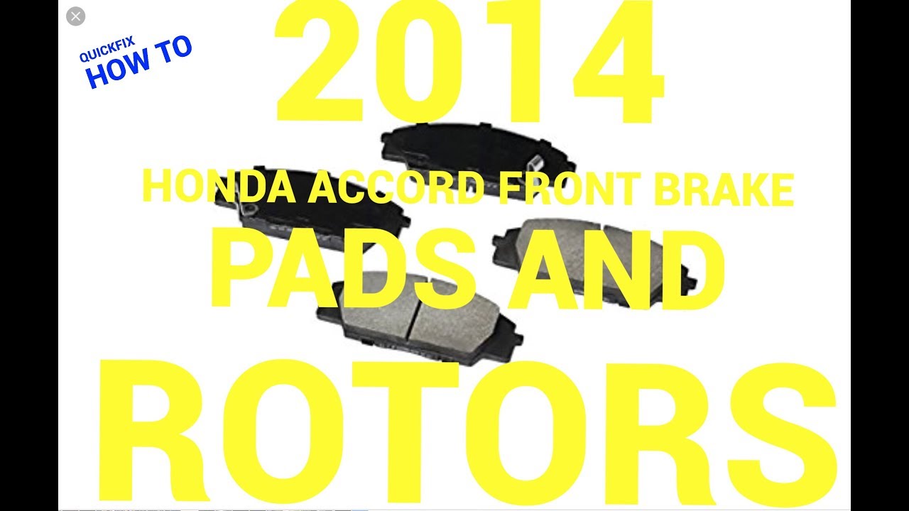 😅 How to Replace Front Brake Pads and Rotors on a 2014 Honda Accord : Philadelphia☝️